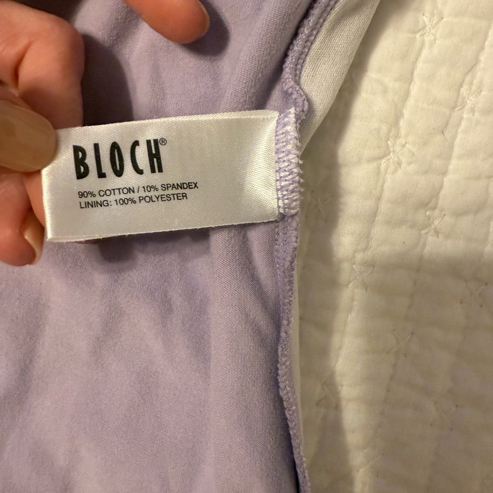 Bloch Lavender Kids Dance Leotard with Ruffled Soarkly Flutter Sleeves 4/5 - Picture 9 of 10